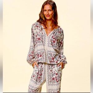 NWOT Cleobella Relinda PJ set Hati home colab la ramo print medium sold out!!